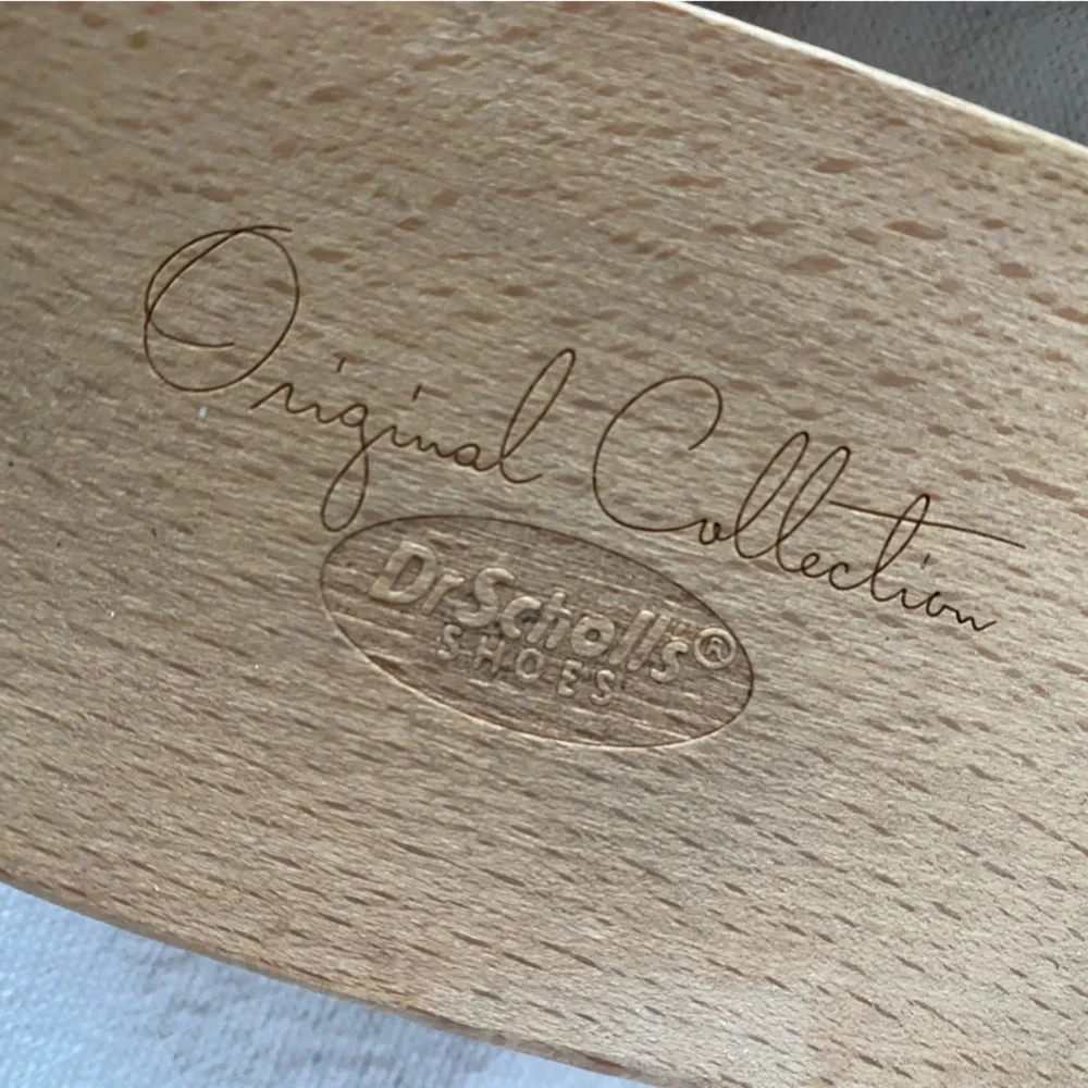 70’s Nostalgia Dr. Scholl's Original Collection White Leather Clogs - Picture 3 of 8